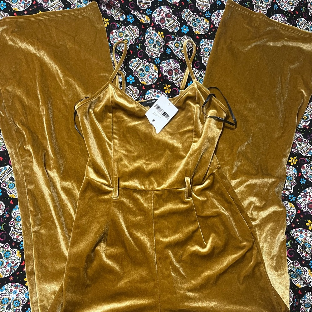 Forever 21 Gold Jumpsuit